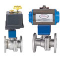 Series BV2-F1 Automated Ball Valve - Two-Piece SS Flange